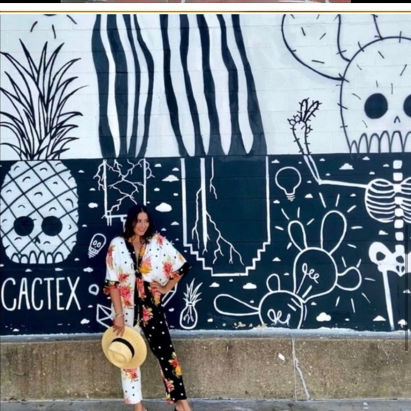 FARM Rio Floral and Polka Dot Jumpsuit - Picture 4 of 6